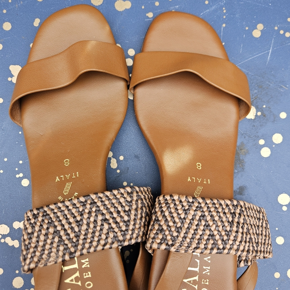Italian Shoe Markers Brown Women's Sandals Size 8 - Picture 14 of 16
